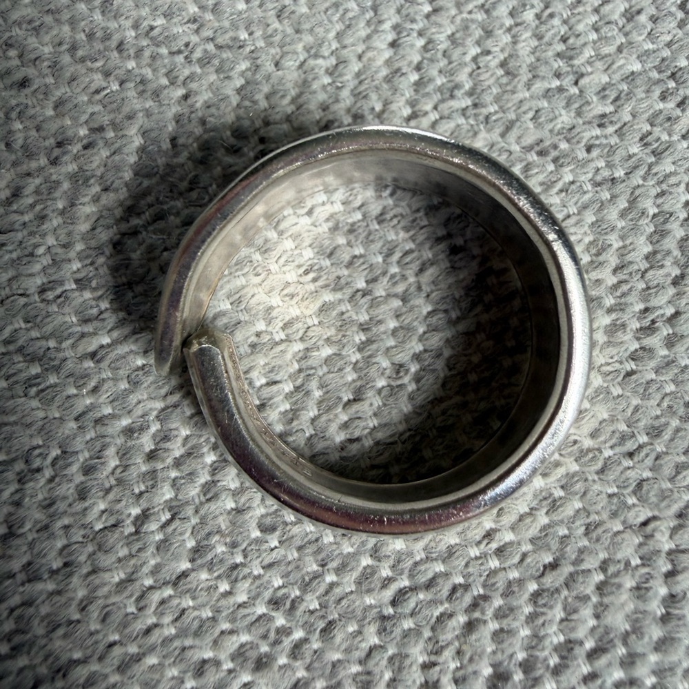 H Engraved Spoon Ring Size 10.5 - Picture 8 of 13